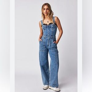 Free People Pandora Jumpsuit, MEDIUM NWT